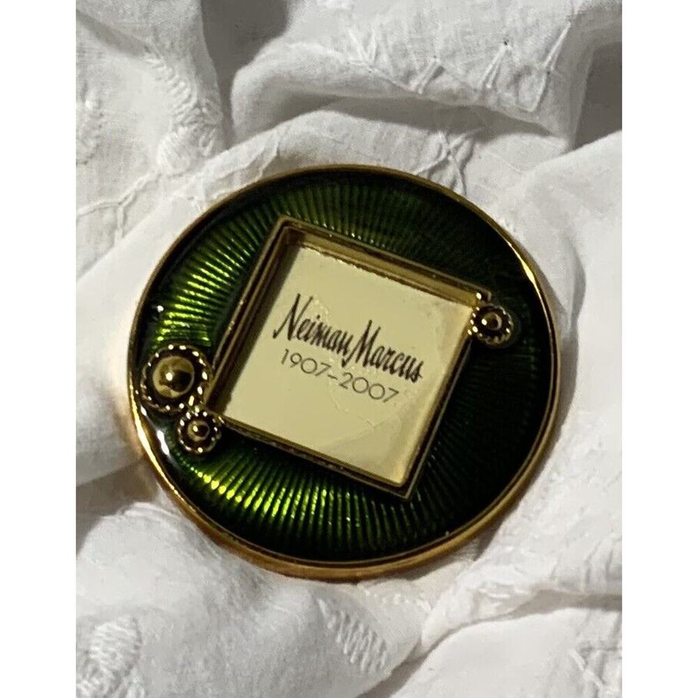 Vtg Jay Strongwater Neiman Marcus 100 Anniversary Enamel Photo Frame Clip